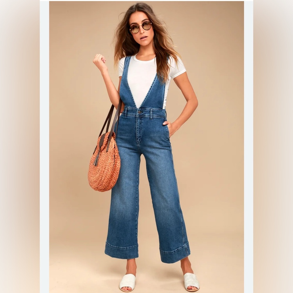 FREE PEOPLE Denim overalls jumpsuit